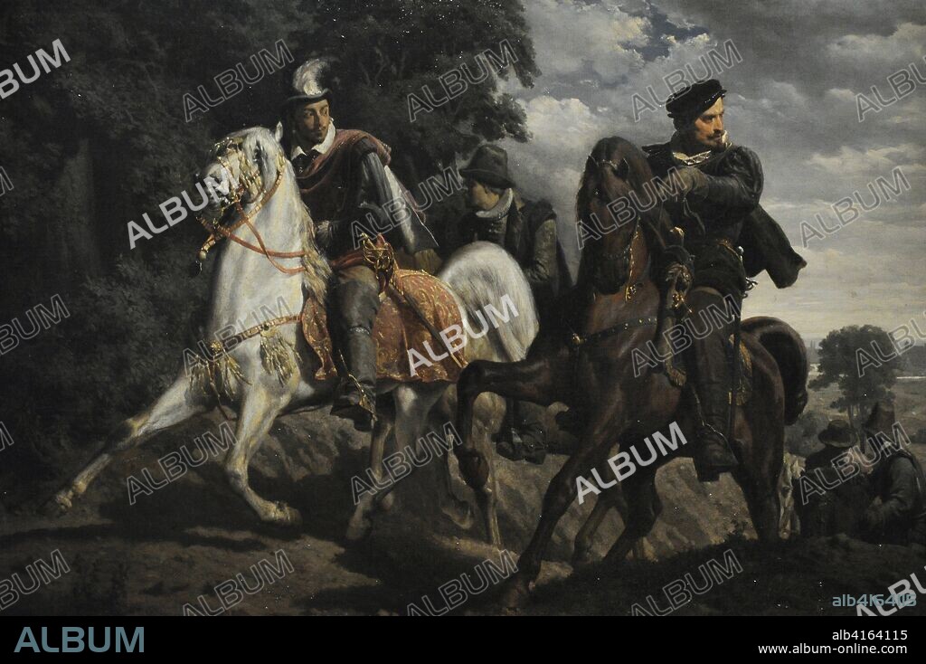 Enrique III de Valois (1551-1589). Rey de Francia, de Polonia y Gran Duque de Lituania. Enrique de Valois huyendo de Polonia, 1860. Detalle. Óleo de Artur Grottger (1837-1867). Museo Nacional de Varsovia. Polonia.