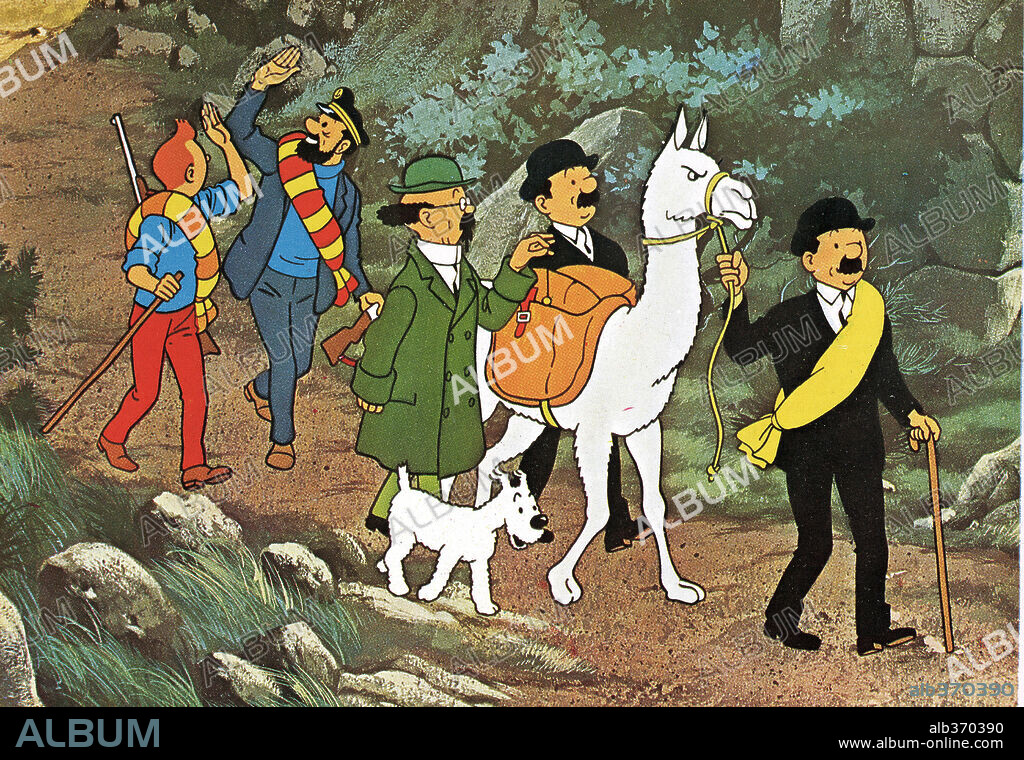 TINTÍN EN EL TEMPLO DEL SOL, 1969 (TINTIN ET LE TEMPLE DU SOLEIL), dirigida por EDDIE LATESTE. Copyright DARGAUD FILMS.