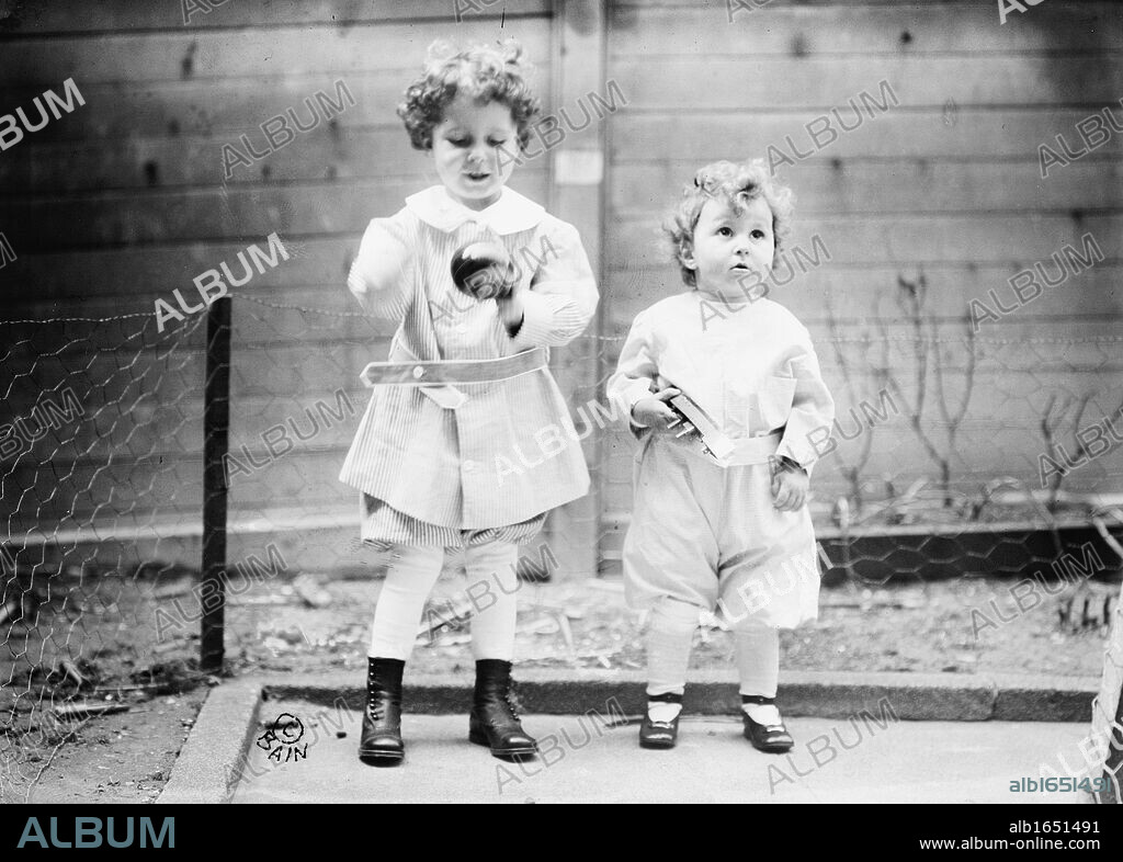 Survivors of the loss of RMS Titanic: Michel and Edmond Navratil (aged 4 and 2), French brothers whose father died in the disaster of 12 April 1912, but who were identified and reunited with their mother. Shipwreck.
