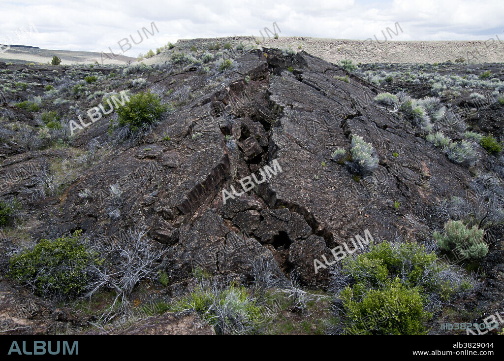 Tumuli (lava dome) near Diamond Craters in southeastern Oregon.