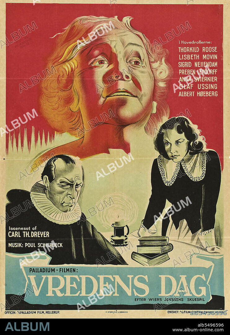 Poster de DIES IRAE, 1943 (VREDENS DAG), dirigida por CARL THEODOR DREYER. Copyright BRANDON FILMS.