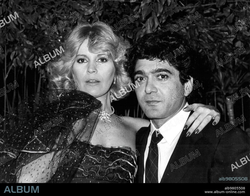 January 12, 1983. The Circus artist, Ángel Cristo, with his partner, the actress Bárbara Rey.