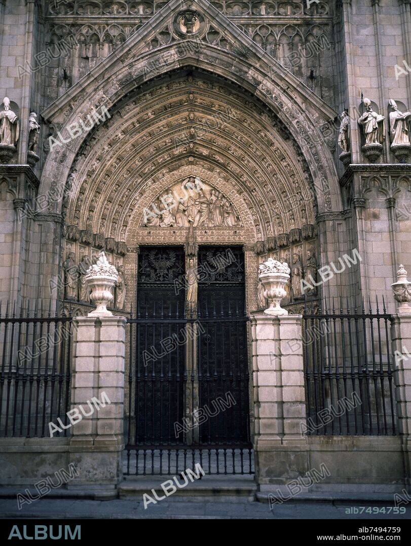 PUERTA DEL PERDON DE LA CATEDRAL DE TOLEDO - SIGLO XV.