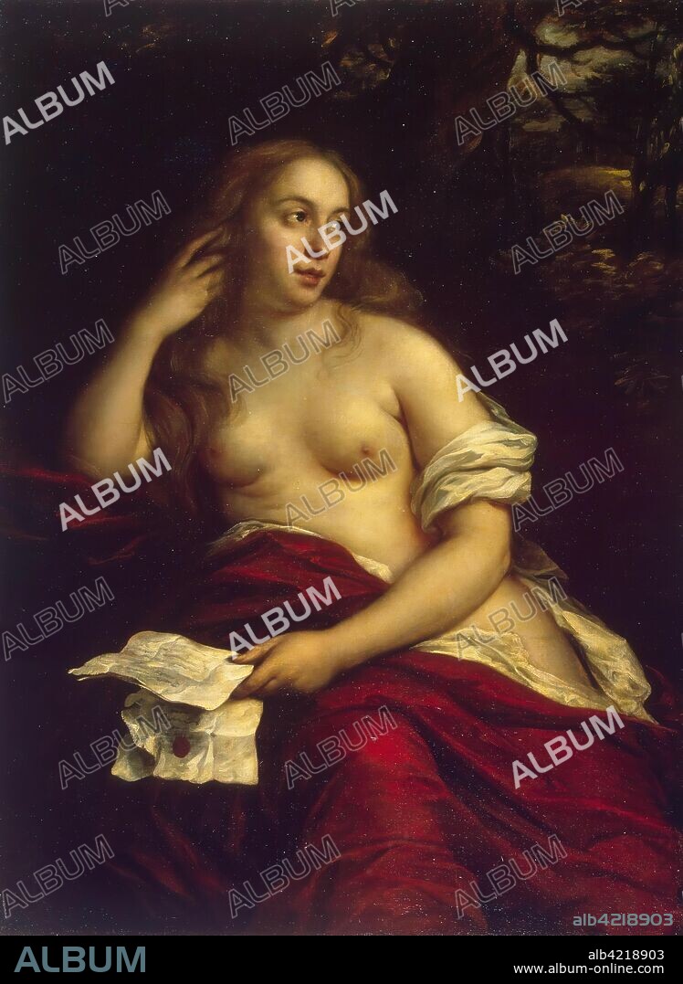 GOVERT FLINCK. 'Bathsheba with King David's Letter'. Holland, 1659. Dimensions: 115x87 cm.