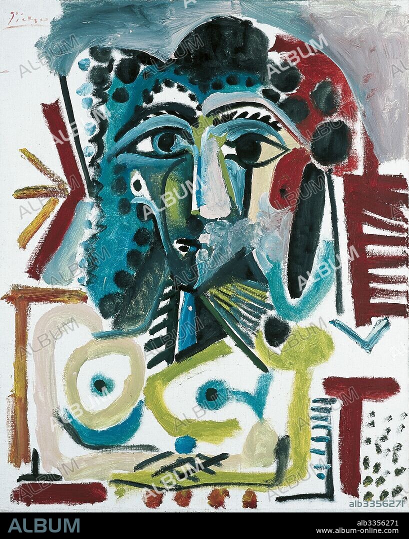 PABLO PICASSO. Buste de femme.