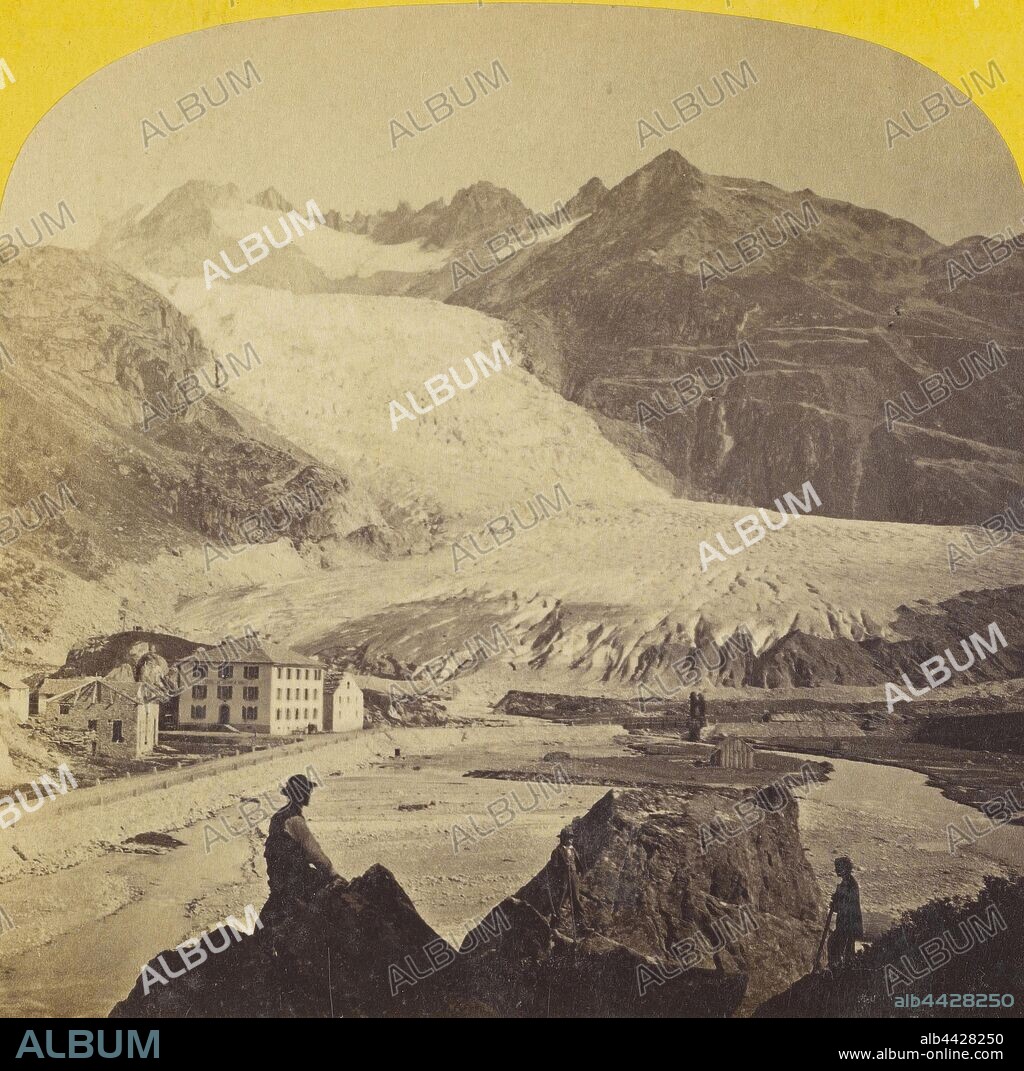 Le Glacier du Rhone. Suisse., William England (British, 1816 - 1896), 1863–1864, Albumen silver print.