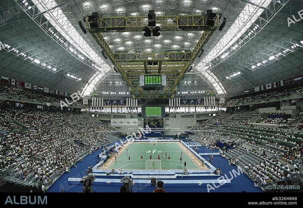 JUEGOS OLIMPICOS "BARCELONA'92". COMPETICION OLIMPICA DE BALONMANO FEMENINO. Prueba olímpica celebrada en el PALAU SANT JORDI. Anillo Olímpico de Montjuïc. Barcelona. Cataluña.