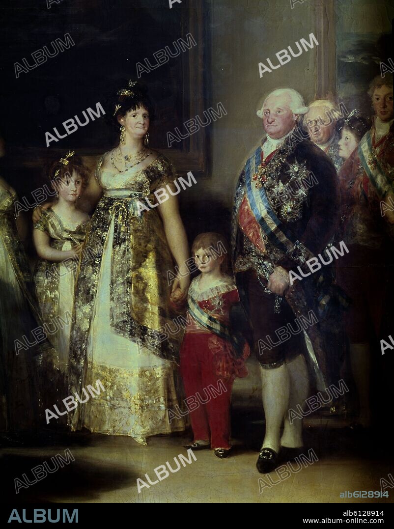 FRANCISCO GOYA Y LUCIENTES DE (1746-1828). DETALLE DE LA FAMILIA DE CARLOS IV - 1800-1801 - OLEO/LIENZO - NP 726 - CONJUNTO 2676.