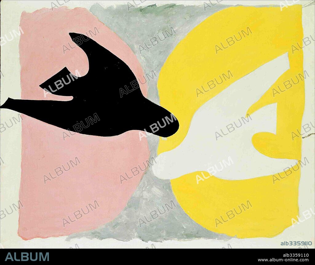 GEORGES BRAQUE. The white bird and the black bird, The birds (L'oiseau blanc et l'oiseau noir, Les oiseaux).
