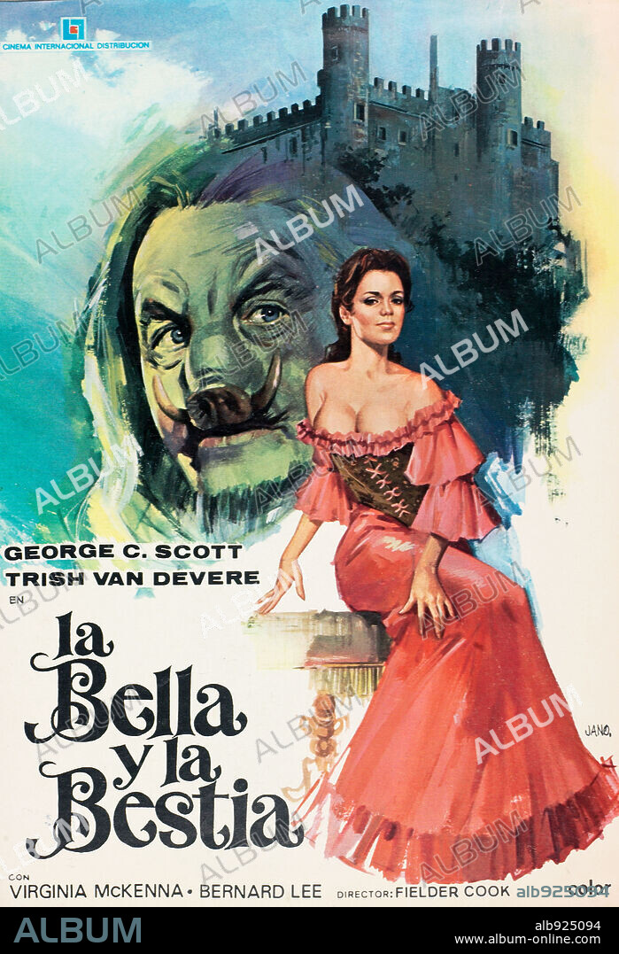 Poster de LA BELLA Y LA BESTIA, 1976 (BEAUTY AND THE BEAST), dirigida por FIELDER COOK. Copyright PALM FILMS LTD.