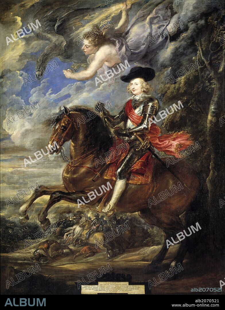 PETER PAUL RUBENS. Pedro Pablo Rubens / 'Cardinal-Infante Fernando de Austria at the Battle of Nördlingen', 1634-1635, Flemish School, Oil on canvas, 337,5 cm x 261 cm, P01687.