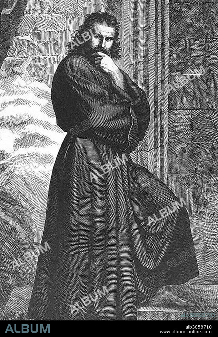 Walk to Canossa, Henry IV, Roman-German king, historical depiction.