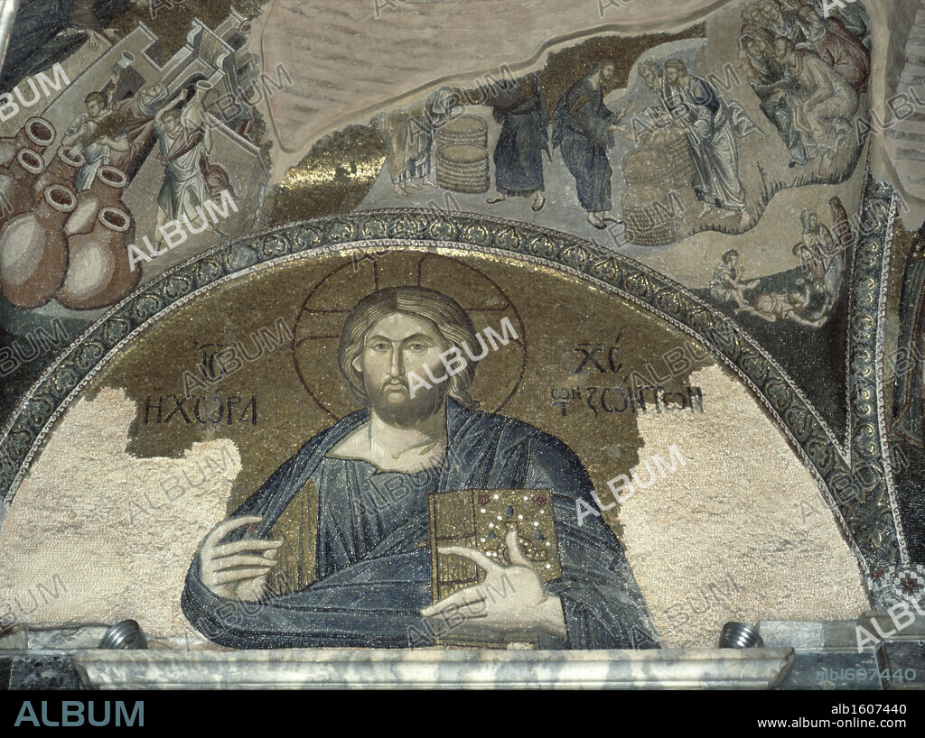 Christ Pantocrator  14th C  Byzantine Art  330 AD-1435  Hagia Sophia, Istanbul, Turkey.