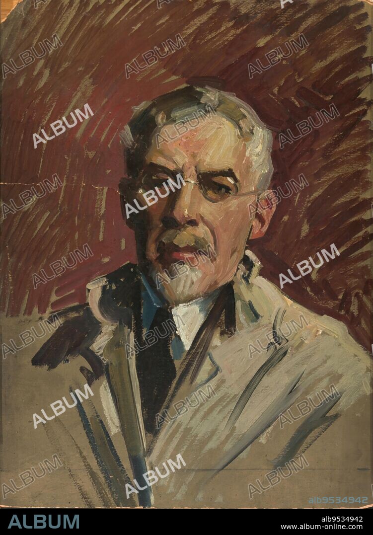 WILLIAM DE LEFTWICH DODGE. Self-Portrait. Date: ca. 1925. Oil on paperboard.