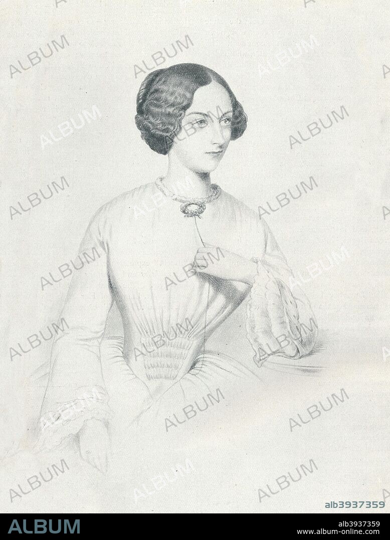 'Johanna Wagner', 1852. Johanna Jachmann-Wagner or Johanna Wagner (1828-1894), mezzo-soprano singer. From The Connoisseur Volume XX, edited by J. T. Herbert Baily. [Otto Limited, London, 1908].