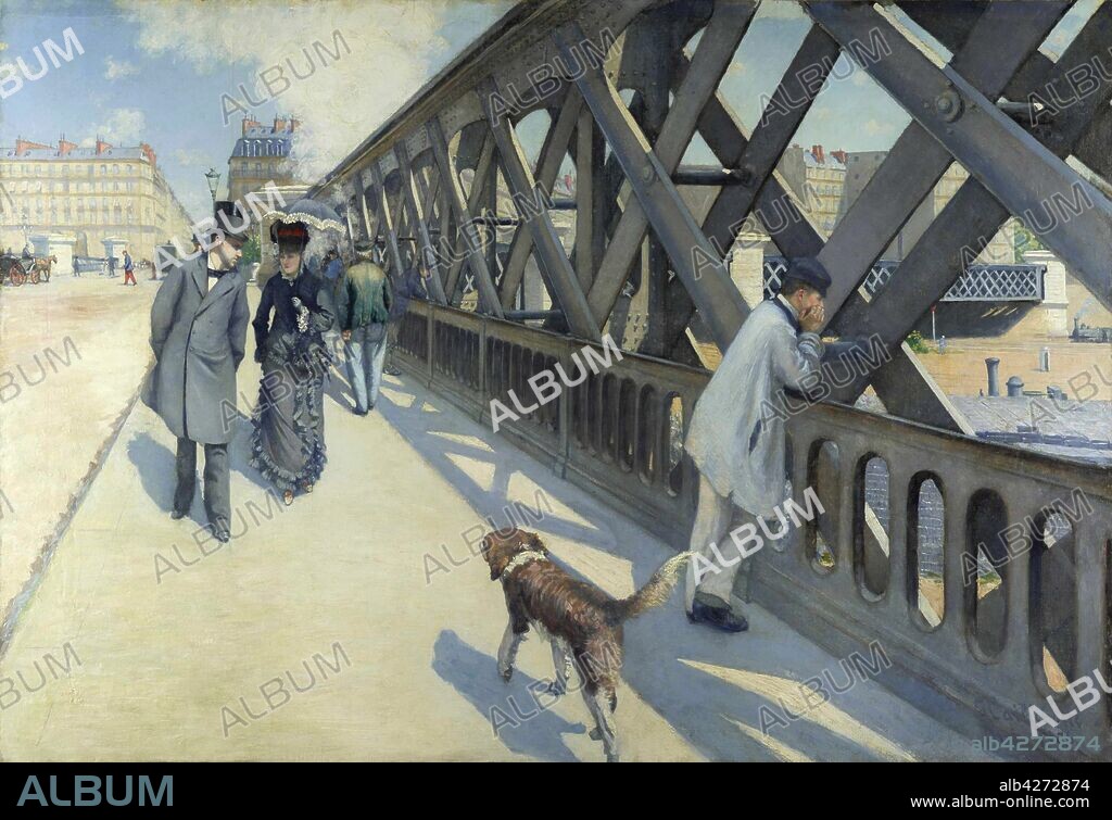GUSTAVE CAILLEBOTTE. Le Pont de l'Europe.