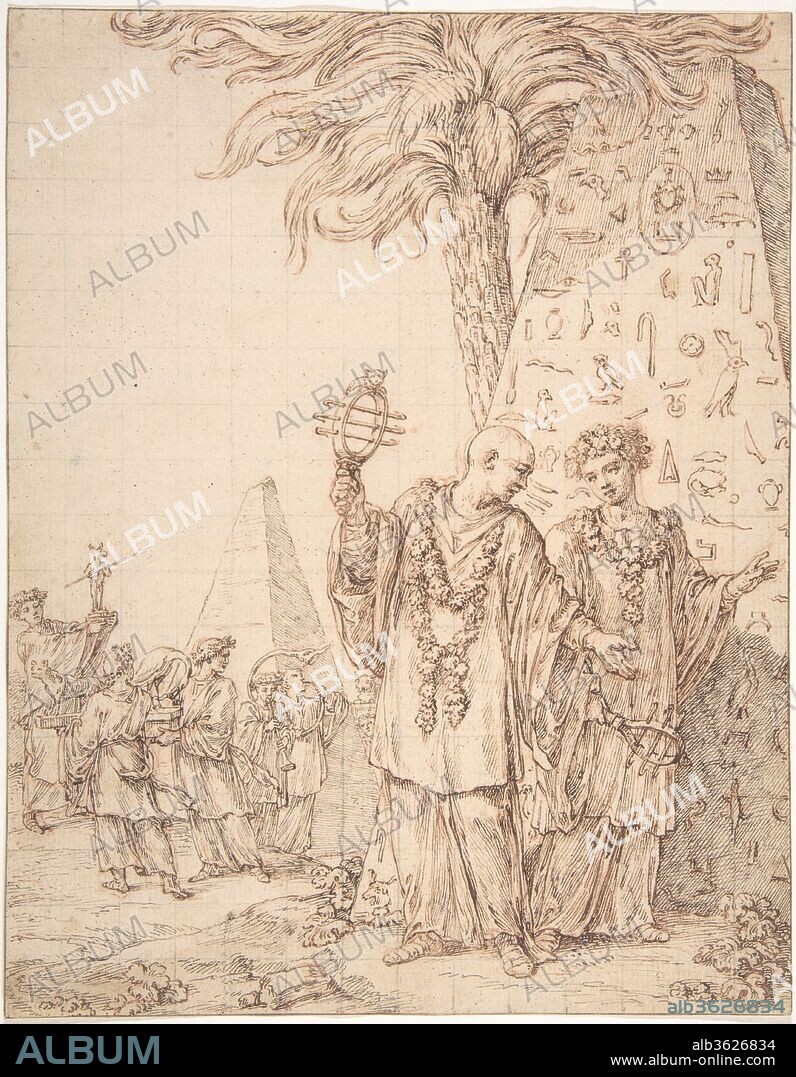 Procession at Memphis. Artist: Charles Nicolas Cochin II (French, Paris 1715-1790 Paris); Michel François Dandré-Bardon (French, Aix-en-Provence 1700-1783 Paris). Dimensions: 8 7/8 x 7 in. (22.6 x 17.8 cm). Date: 18th century.