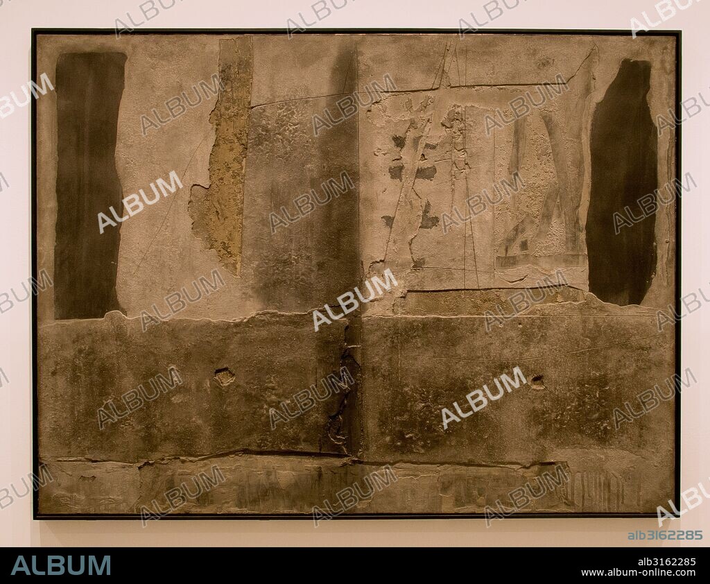 ANTONI TAPIES. SUPERPOSICION DE MATERIA GRIS (1961) ANT TAPIES, M. REINA SOFIA.