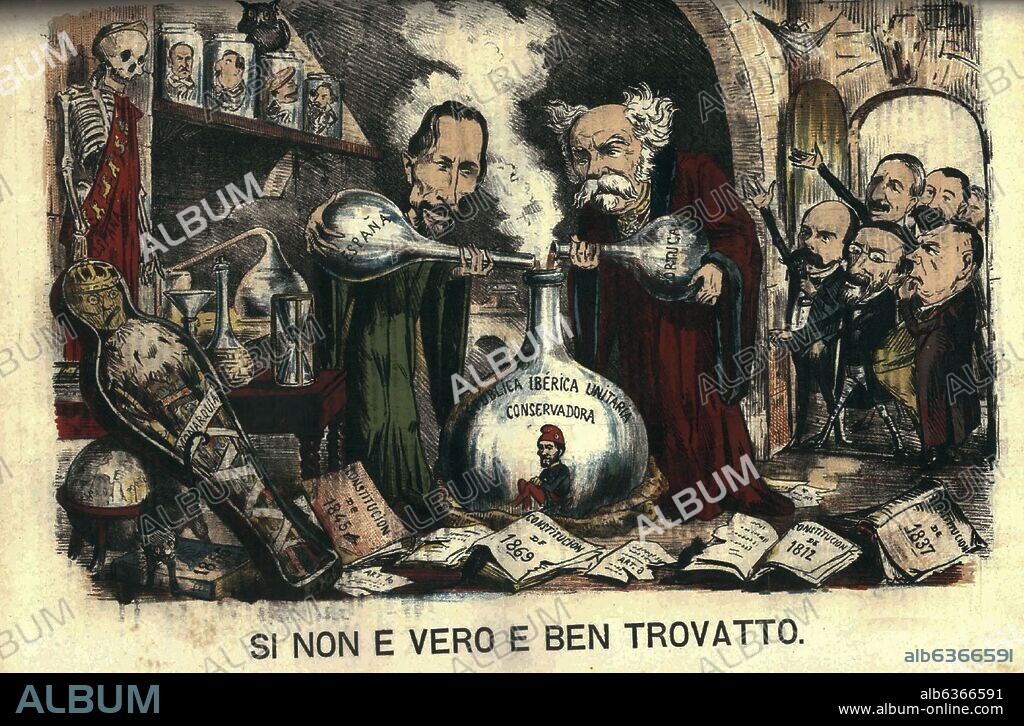 SI NON E VERO E BEN TROVATTO - REVISTA LA FLACA - 19 DE JUNIO DE 1870.