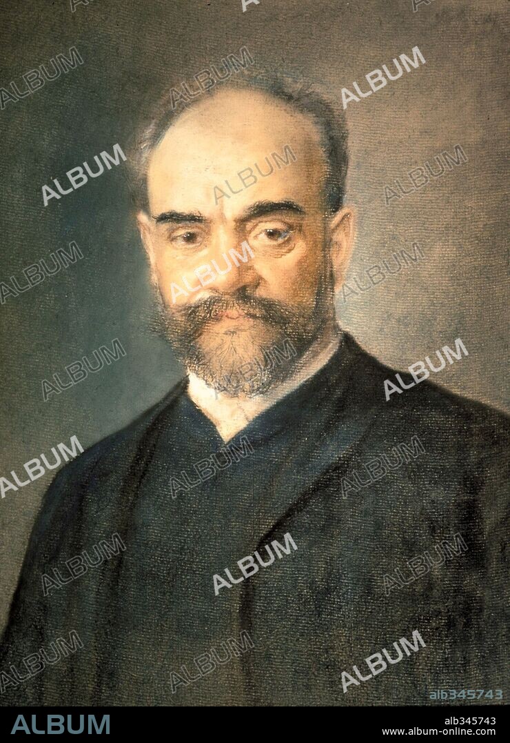 Portrait of Antonin Dvorak 1841-1904, Czech composer.