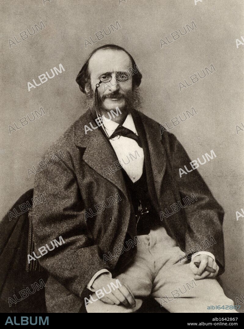 Jacques Offenbach (1819-1880) born Jakob Levy Eberst Offenbach at Cologne. German-born French opera-comique composer and conductor. From a photograph by Nadar, pseudonym of Gaspard-Felix Tournachon (1820-1910). (Photo by: Universal History Archive/UIG via Getty Images).