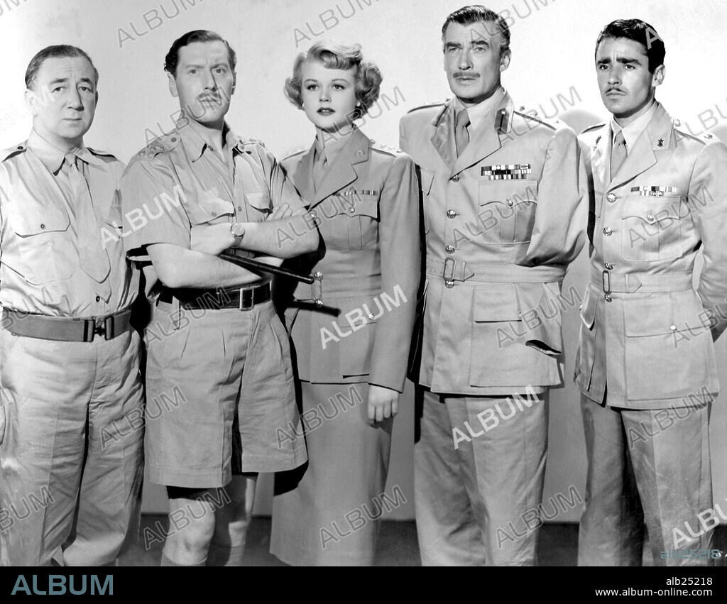 ANGELA LANSBURY, JANET LEIGH, PETER LAWFORD and WALTER PIDGEON in THE RED DANUBE, 1949, directed by GEORGE SIDNEY. Copyright M.G.M.