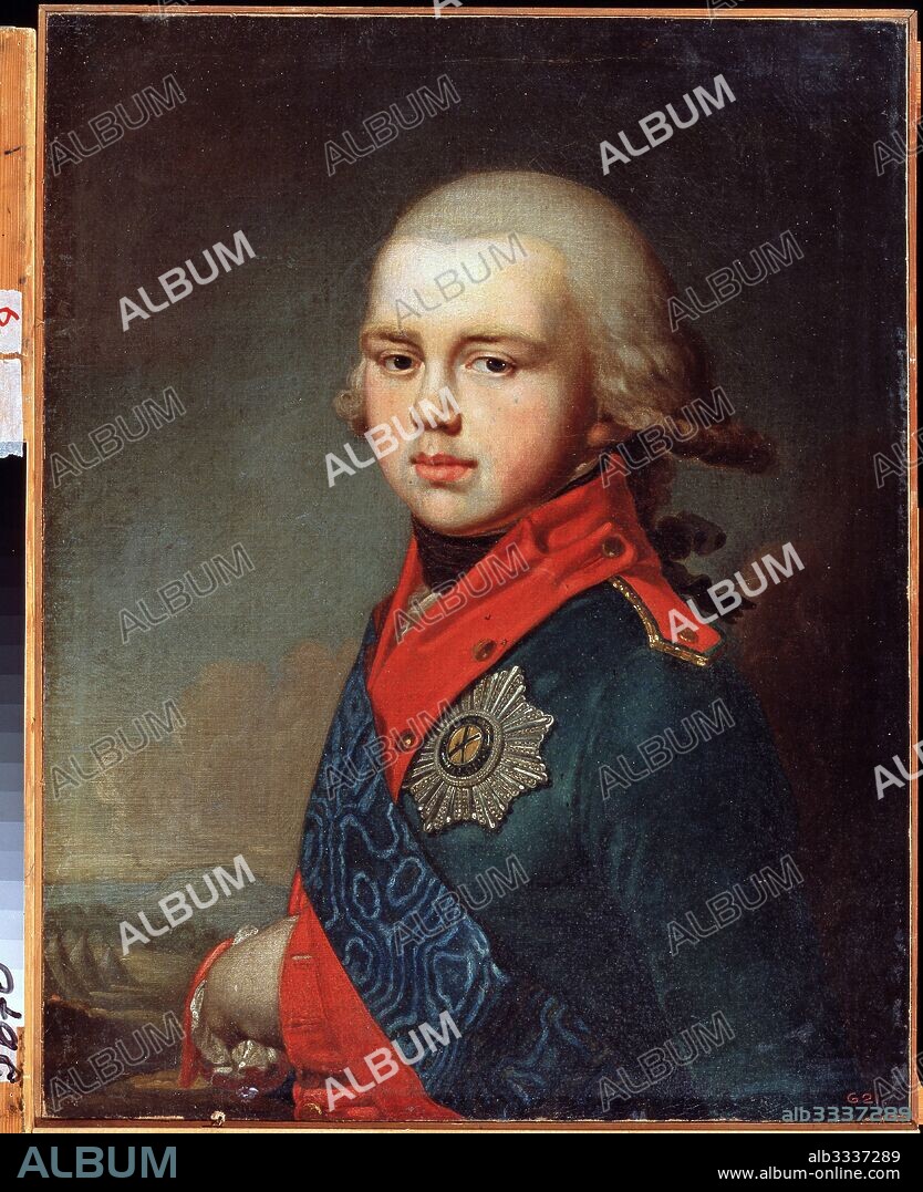 VLADIMIR LUKICH BOROVIKOVSKY. Portrait of Grand Duke Constantine Pavlovich of Russia (1779-1831).