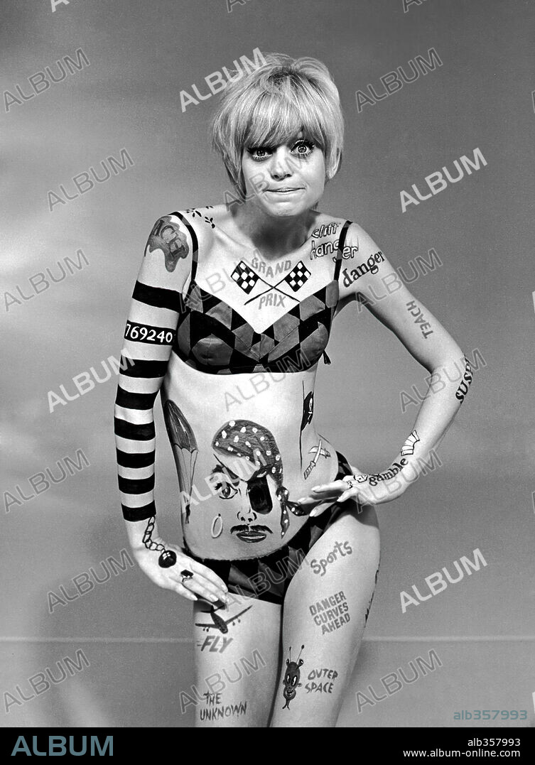 GOLDIE HAWN in LAUGH-IN, 1967, directed by MARK WARREN. Copyright NBC.