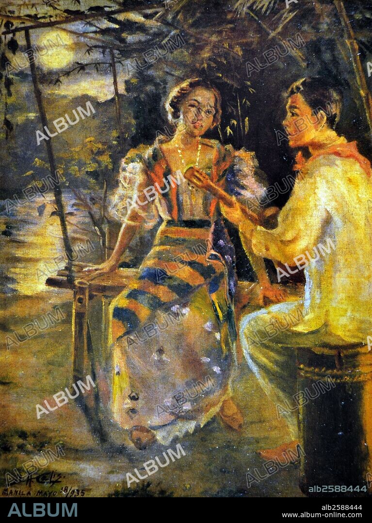 Domingo A Celis, Ligawan, 1935.  Oil on canvas.