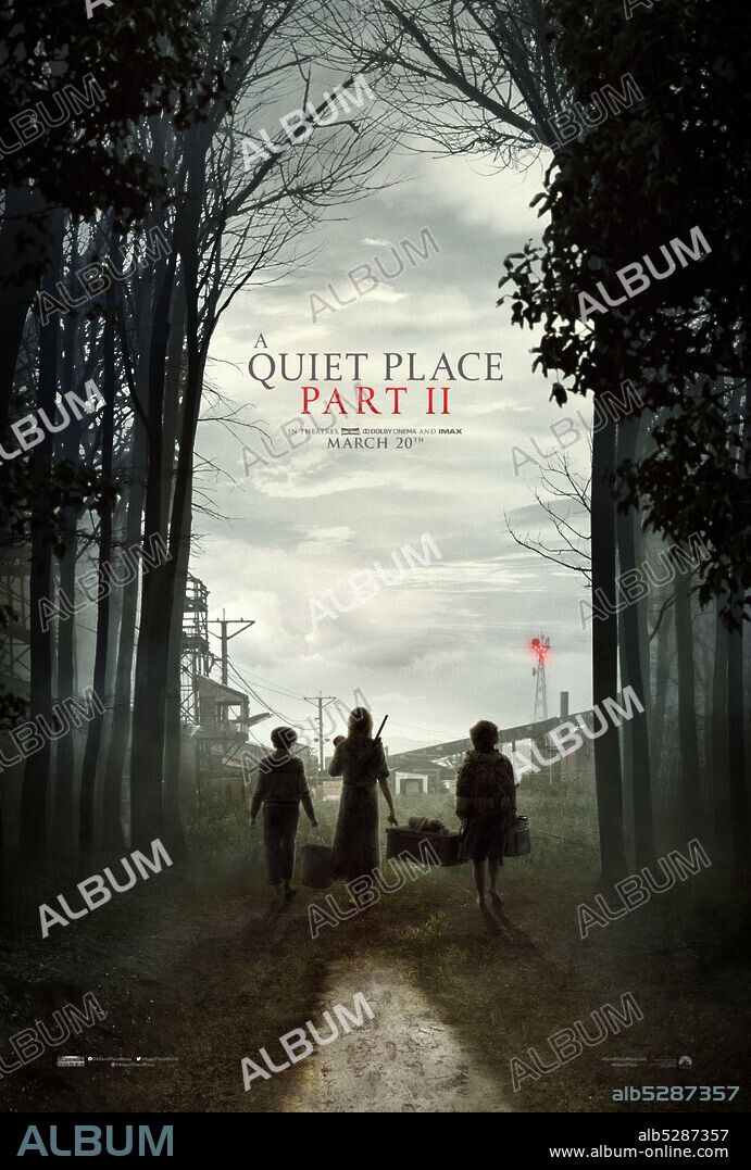 Affiche de SANS UN BRUIT 2, 2020 (A QUIET PLACE PART II), réalisé par JOHN KRASINSKI. Copyright PARAMOUNT PICTURES.