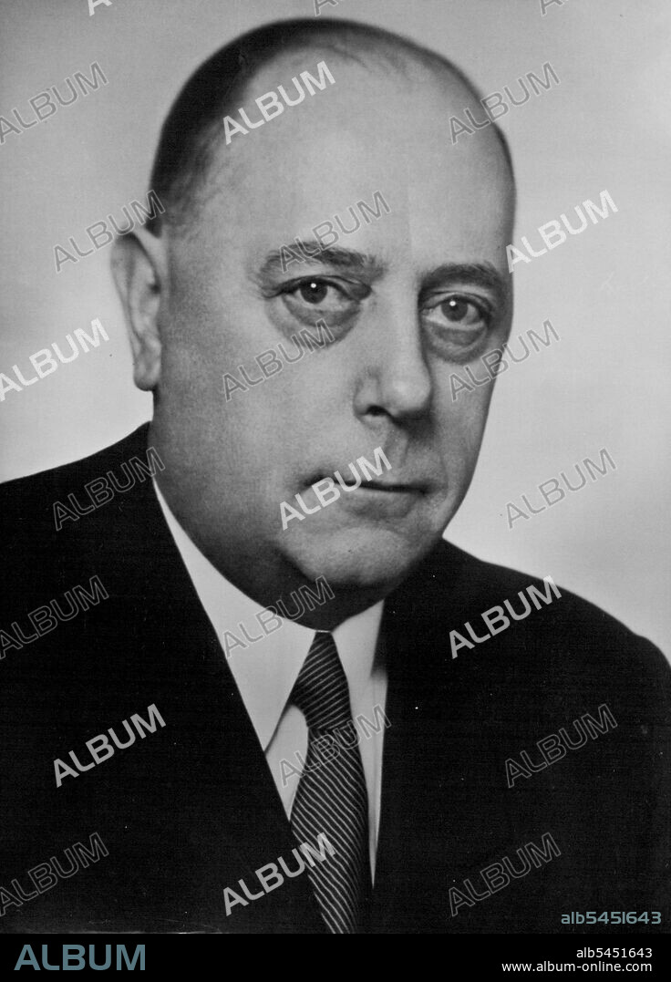 West German Politicians: Walter SchreiberThe Lord Mayor of West Berlin. September 14, 1954. (Photo by E. Bieber, Camera Press).