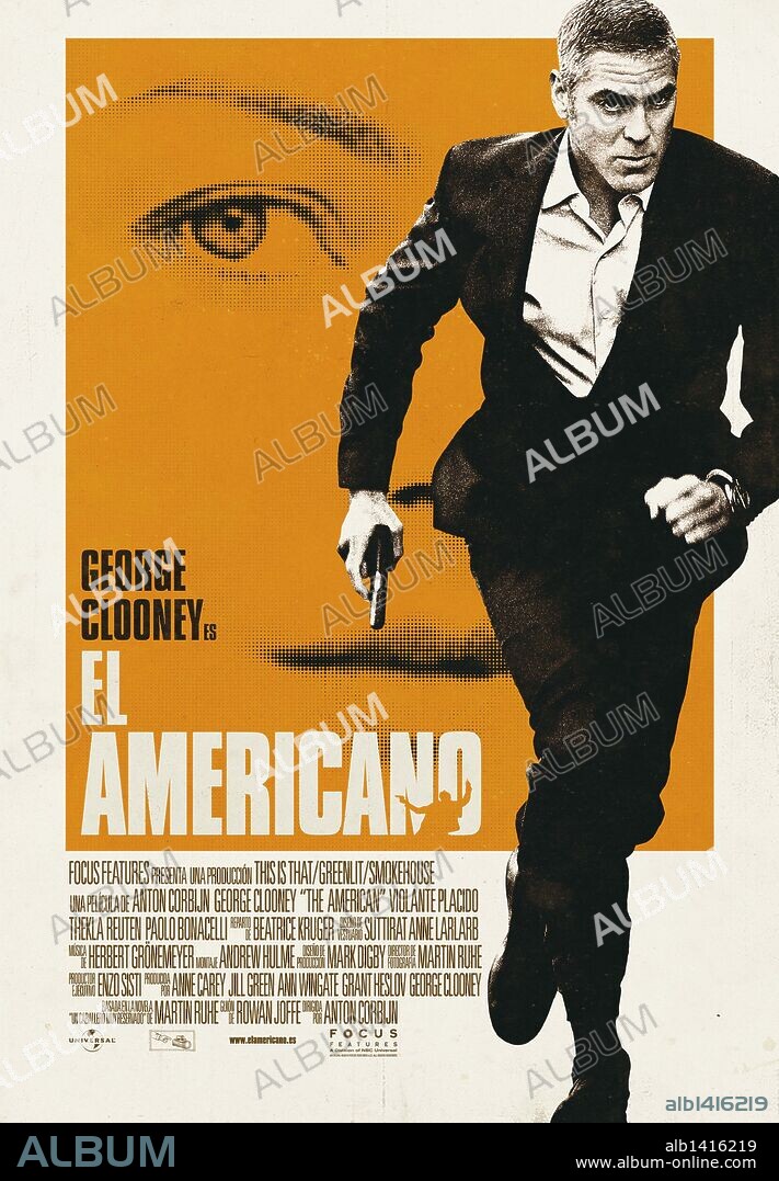 Plakat zu THE AMERICAN, 2010, unter der Regie von ANTON CORBIJN. Copyright FOCUS FEATURES/GREENLIT RIGHTS/SMOKE HOUSE/THIS IS THAT PROD.