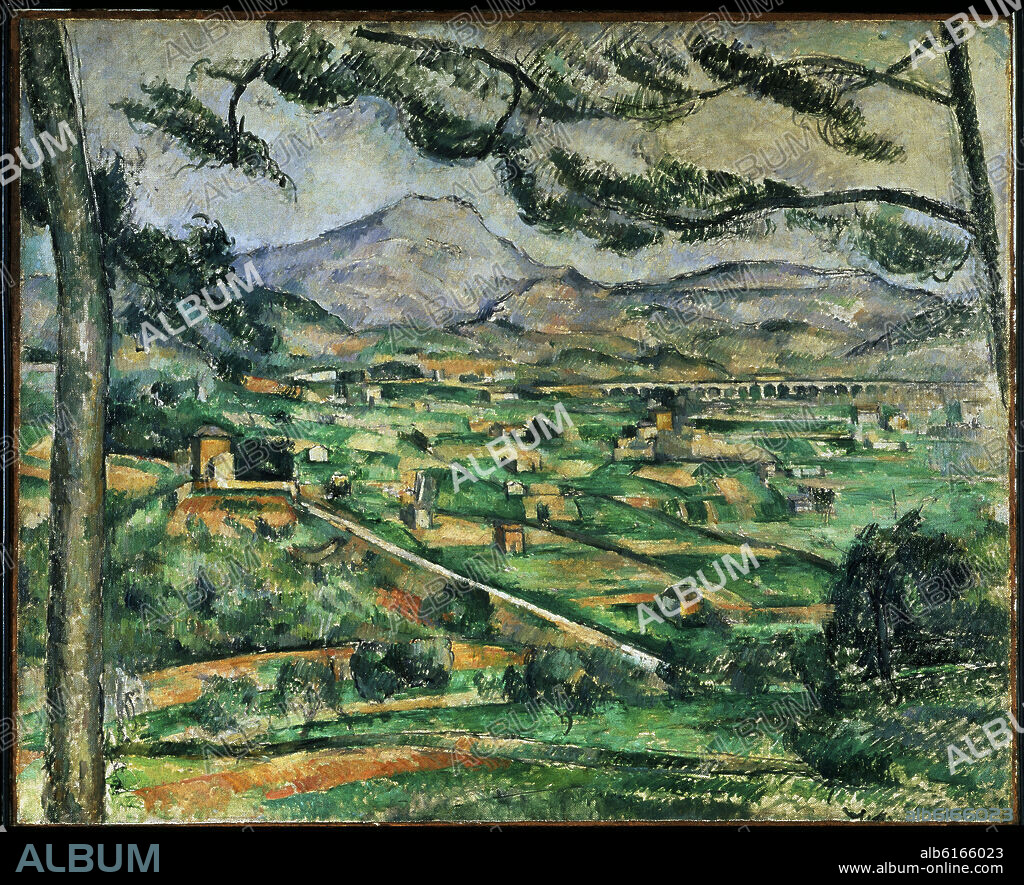PAUL CEZANNE. French school. Mount Sainte-Victoire. La Montagne Sainte-Victoire. 1886-1887. Oil on canvas. Washington, Phillips Collection.