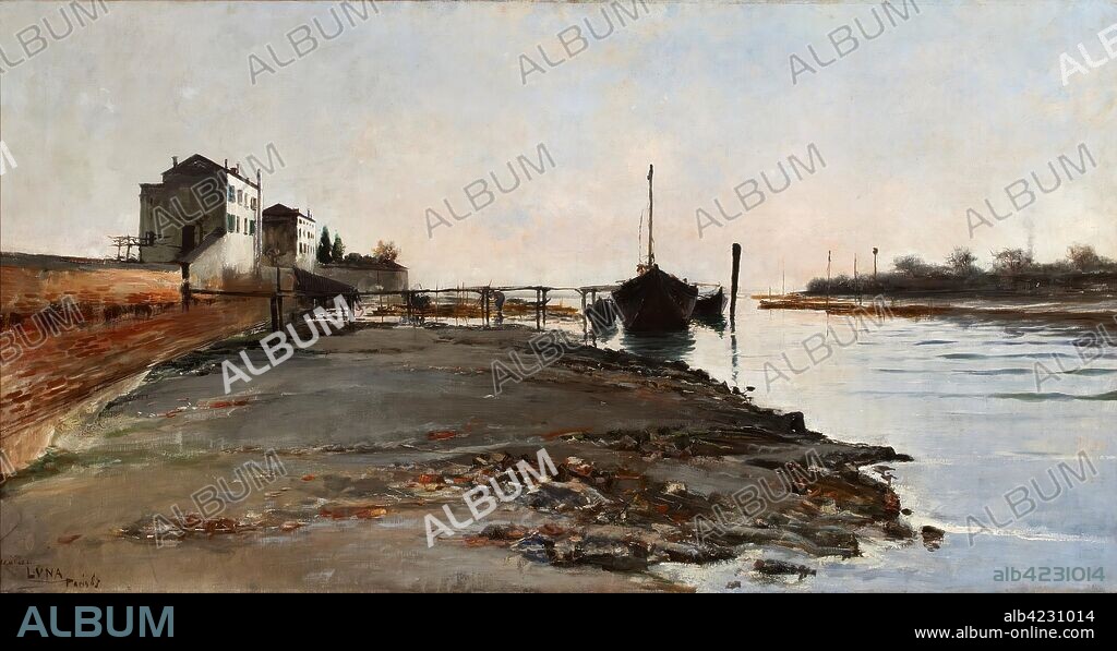 Juan Luna y Novicio / 'Marina (Pazos)'. 1887. Óleo sobre lienzo, 98,5 x 188 cm.