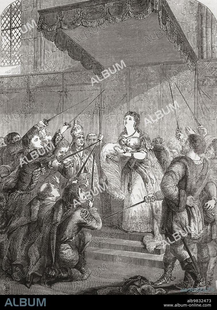 A debtor enters in Fleet prison, London, England, 18th century. From Cassell's Illustrated History of England, published c.1890.