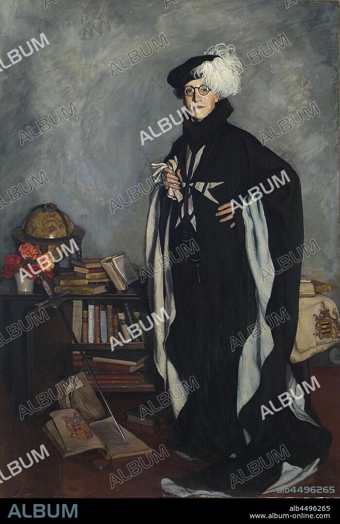 IGNACIO ZULOAGA Y ZABALETO. Portrait of José María de Huarte y Jaúregui.