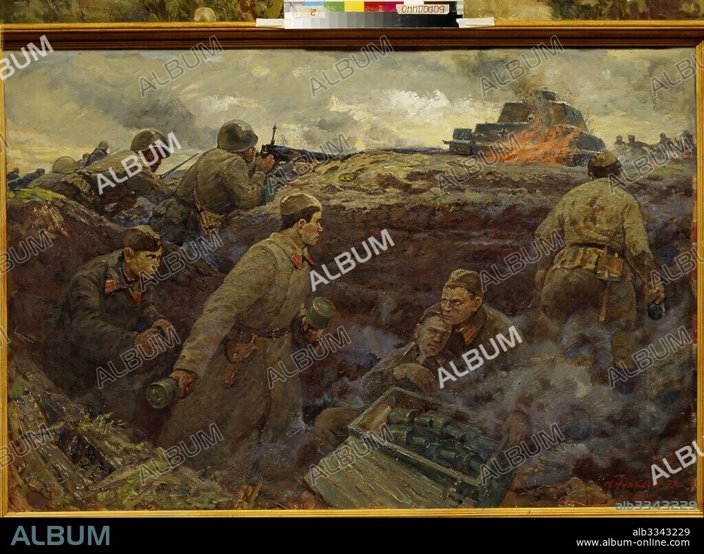 MIKHAIL ANANIEVICH ANANYEV. The Battle at Minsk Chaussee near Moscow in 1941.