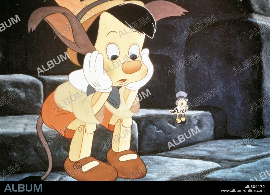 PINOCCHIO, 1940, unter der Regie von BEN SHARPSTEEN und HAMILTON LUSKE. Copyright WALT DISNEY PRODUCTIONS.