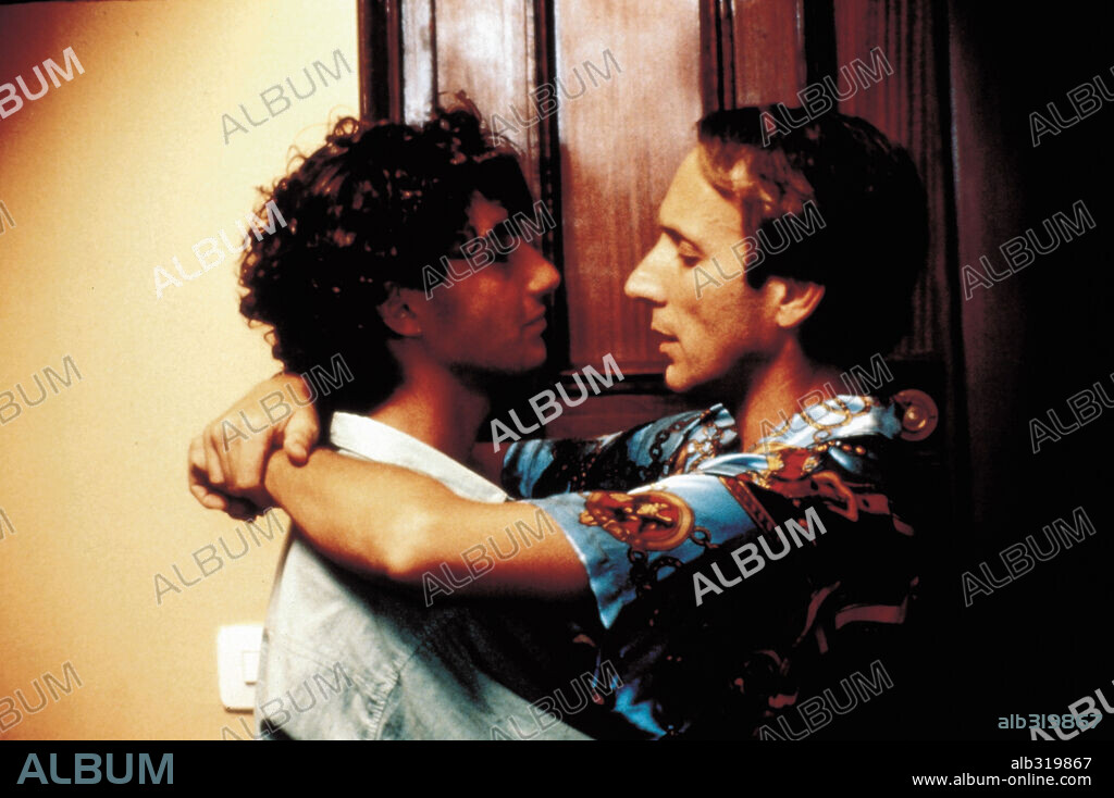 EUSEBIO PONCELA and MIGUEL MOLINA in LAW OF DESIRE, 1987 (LA LEY DEL DESEO), directed by PEDRO ALMODOVAR. Copyright EL DESEO S.A.