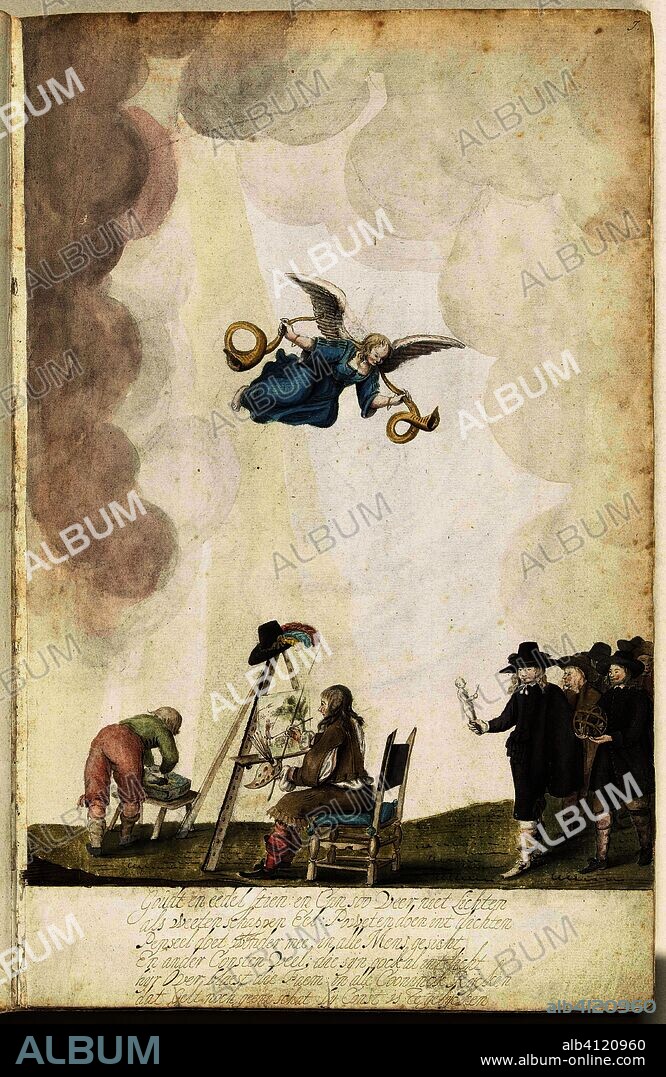 Tribute to Art. Artist: Gesina ter Borch. Draughtsman: Gesina ter Borch. Dating: c. 1652. Place: Zwolle. Measurements: h 313 mm × w 204 mm.
