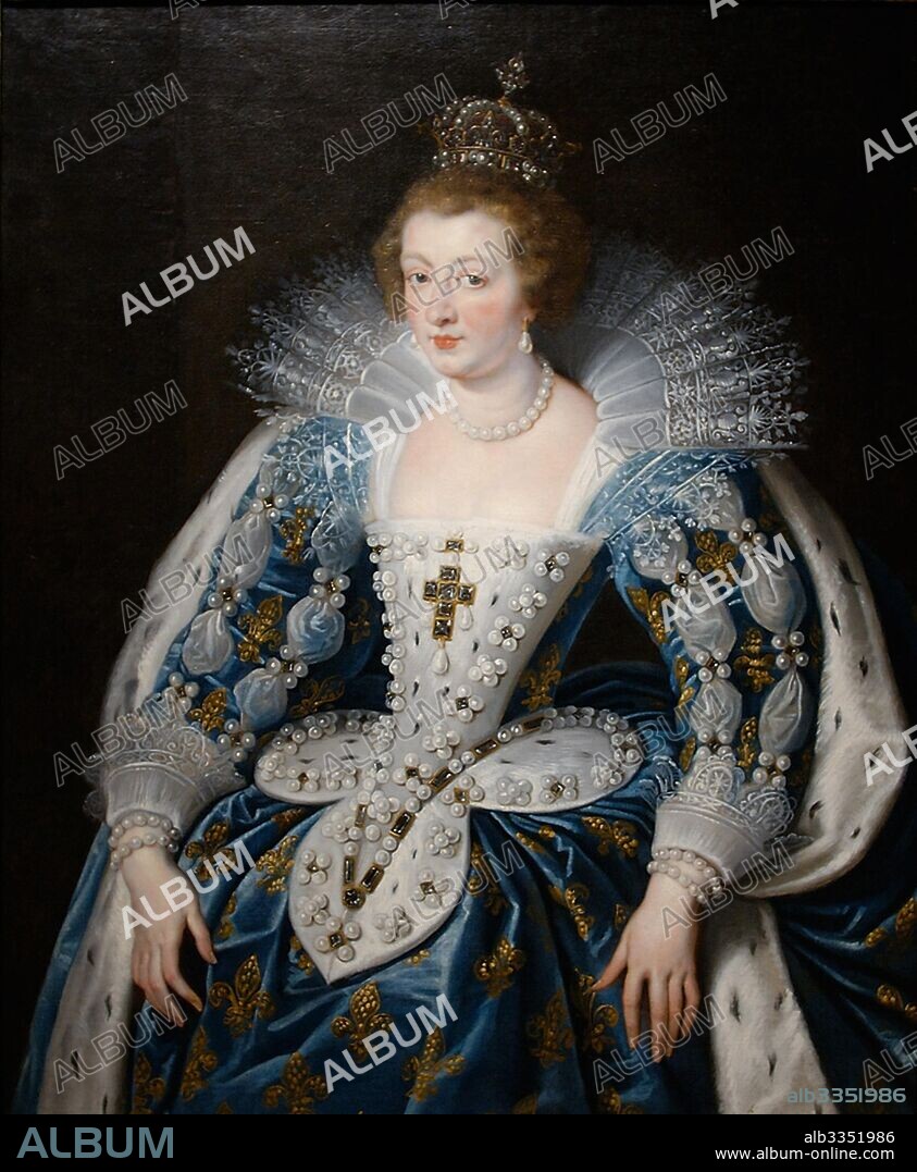 PIETER PAUL RUBENS. Portrait of Anne of Austria, Queen of France and Navarre (1601-1666).