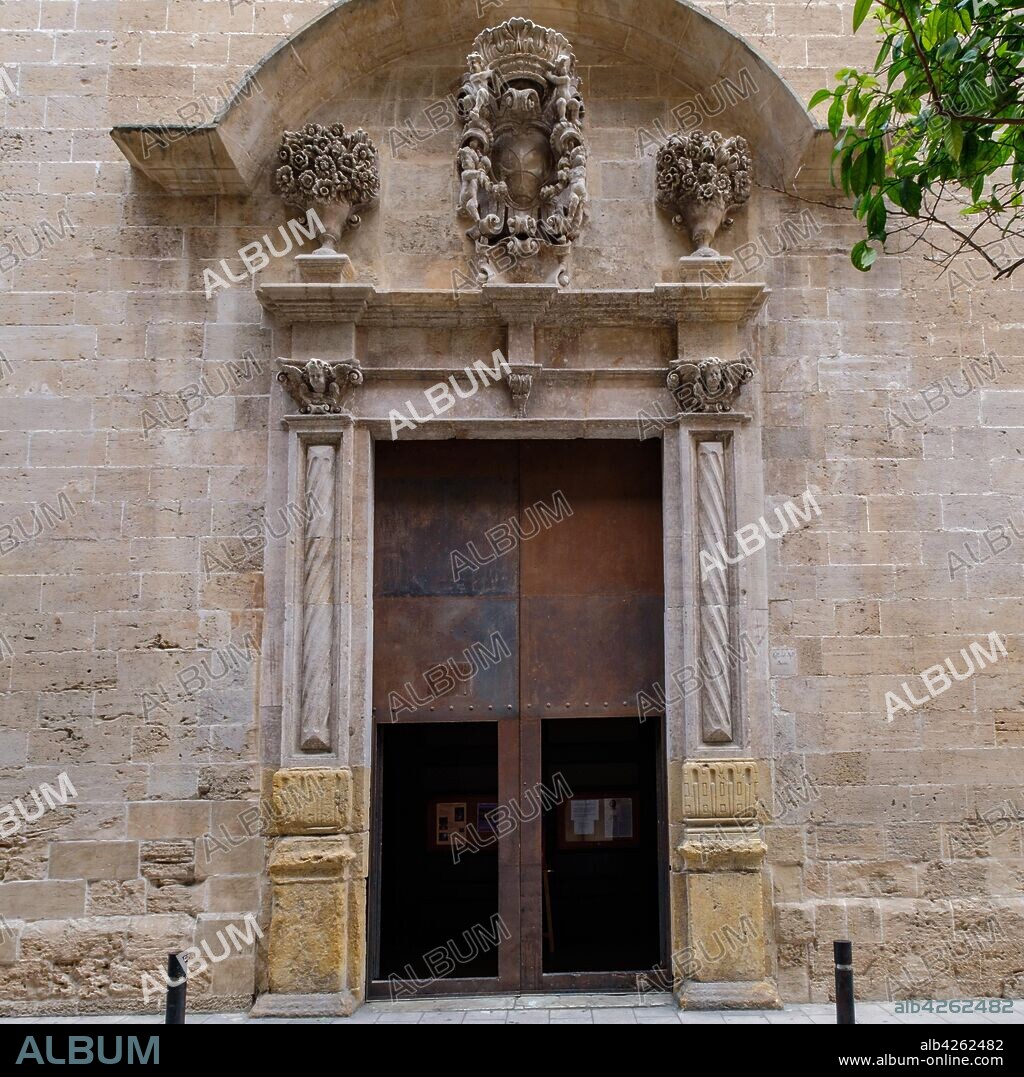 Sant Felip Neri, iglesia gótica del siglo XIII fue sustituida por un templo barroco empezado en 1618, palma, Mallorca, balearic islands, Spain.