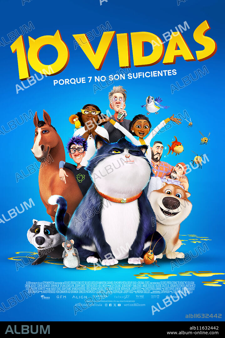 Affiche de CROQUETTE LE CHAT MERVEILLEUX, 2024 (10 LIVES), réalisé par CHRISTOPHER JENKINS et MARK KOETSIER. Copyright GFM Animation / Netflix Animation.