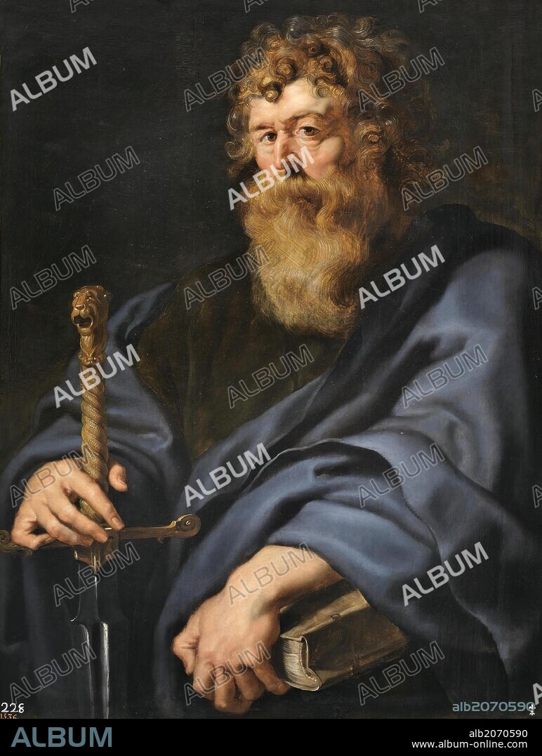 PETER PAUL RUBENS. Pedro Pablo Rubens / 'Saint Paul', 1610-1612, Flemish School, Oil on panel, 107,5 cm x 83 cm, P01657.