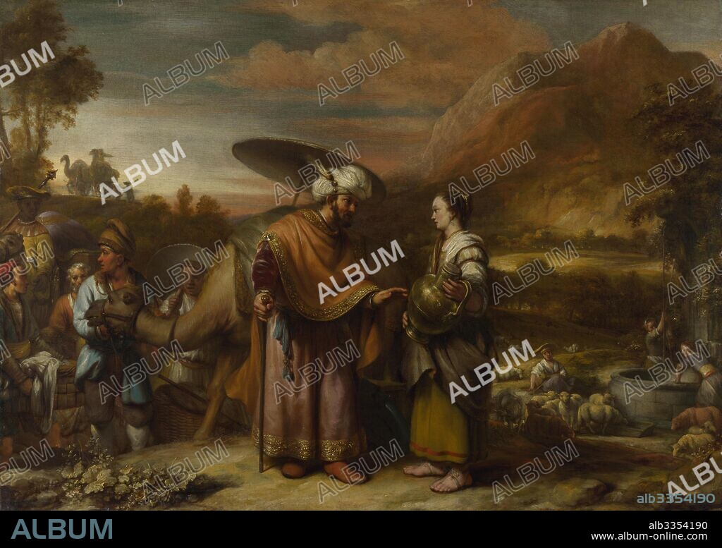 GERBRAND VAN DEN EECKHOUT. Rebecca and Eliezer at the Well.