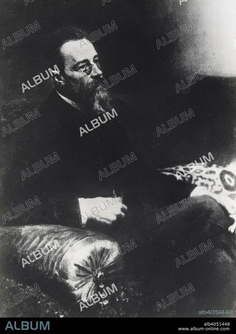 Nikolai Rimsky-Korsakov, Russian composer, c1893. Rimsky-Korsakov (1844-1908) was a member of the group of Russian composers known as 'The Five'. He composed 15 operas, one of which, 'The Tale of Tsar Saltan', contains the piece of music for which he is most famous, 'The Flight of the Bumblebee'.