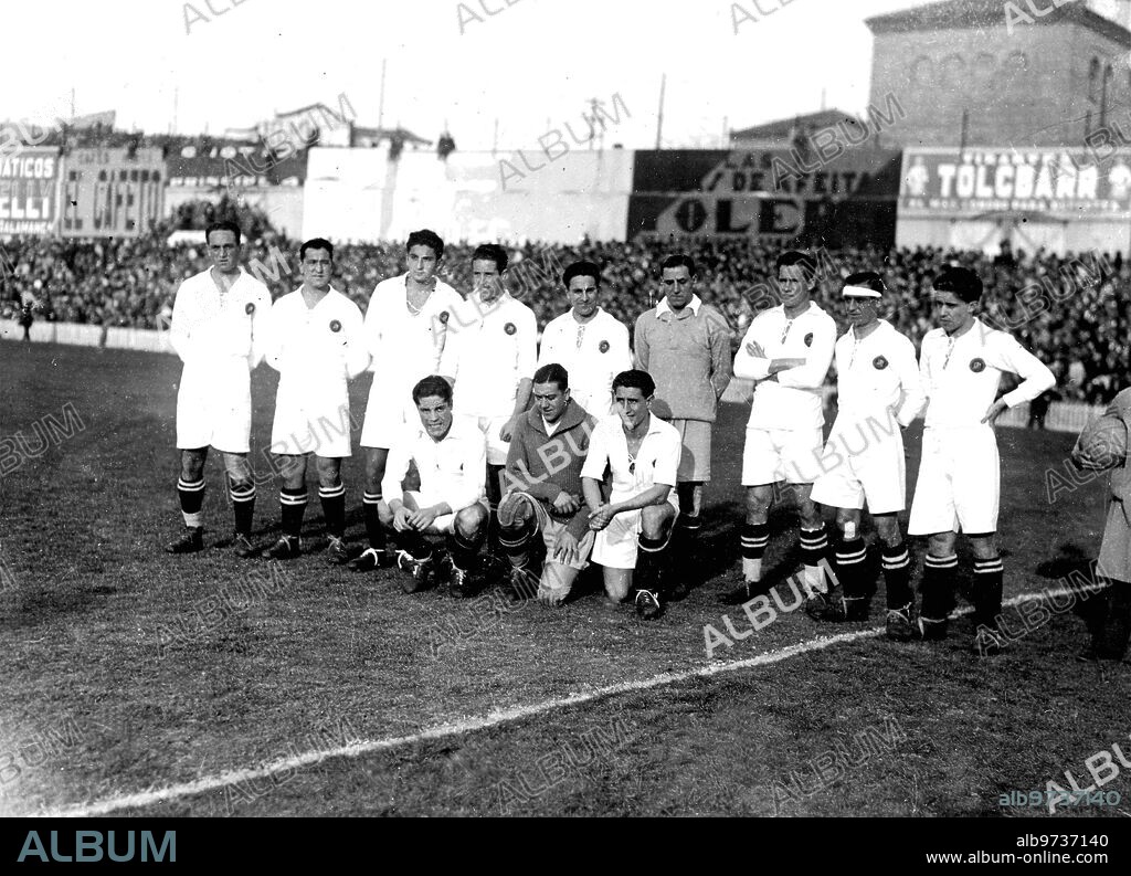 Protagonistas - Jugadores - Alineaciones - alineación del real Madrid de los Años 1930 -.