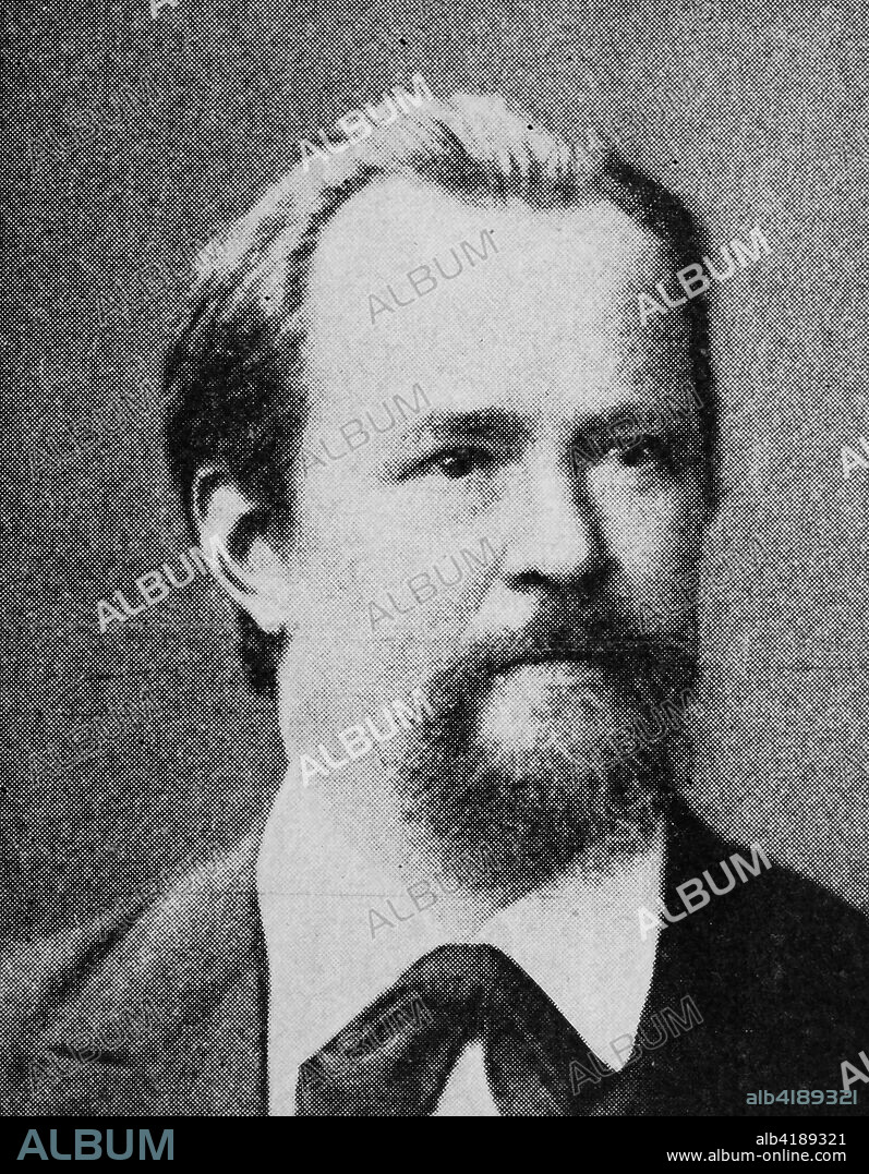 Karl Wilhelm Georg von Fritsch, 11 November 1838 - 9 January 1906, was a German geologist and paleontologist, reproduction of a photo from the year 1895, digital improved.