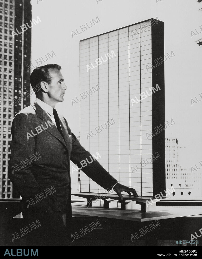 GARY COOPER en EL MANANTIAL, 1949 (THE FOUNTAINHEAD), dirigida por KING VIDOR. Copyright WARNER BROTHERS.