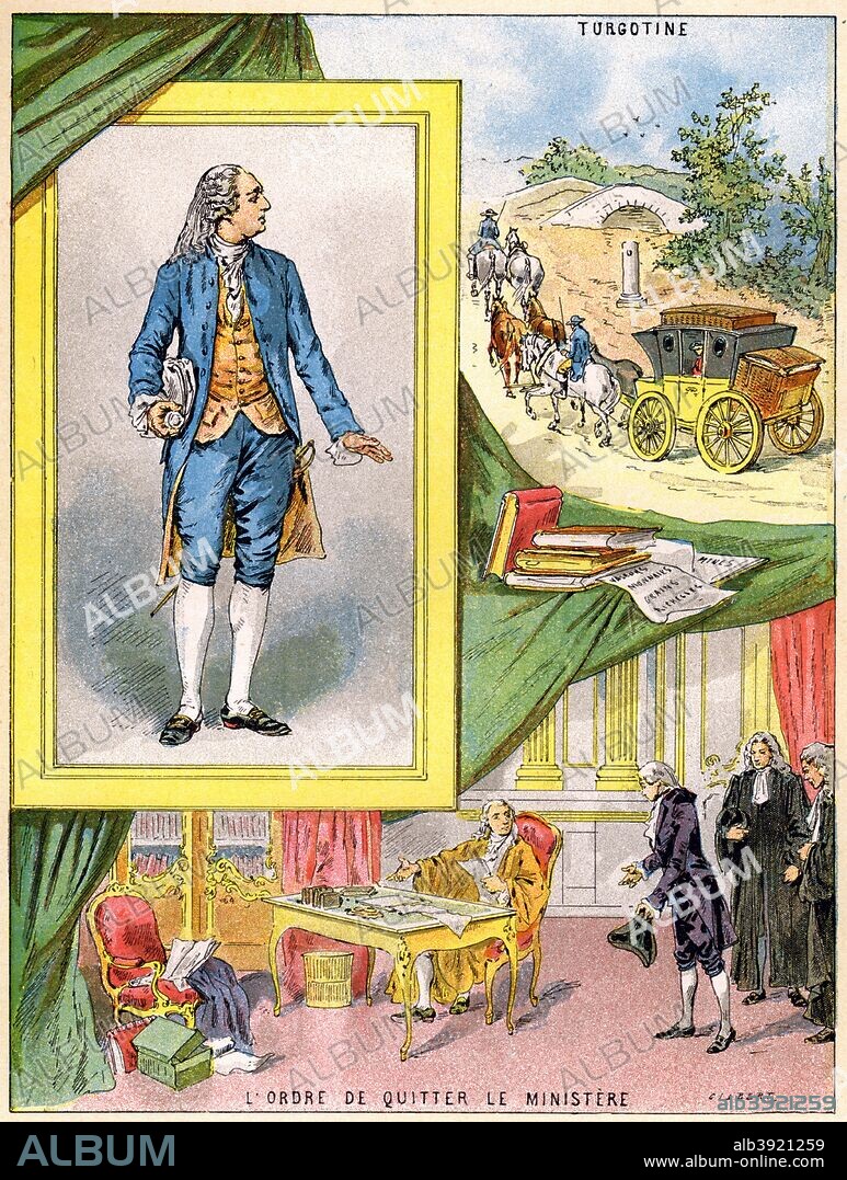 Anne Robert Jacques Turgot, French economist and statesman, 1898. A print from Les Français Illustres, by Gustave Demoulin, Hachette, Paris, 1898.
